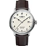 Zeppelin Herren-Armbanduhr Hindenburg Analog Quarz Leder 70464