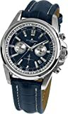 JACQUES LEMANS Herrenuhr Liverpool Lederarmband massiv Edelstahl Chronograph 1-1117.1VN