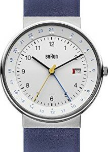 Braun Classic BN0142WHBLG - Blau-Silberne Herrenuhr