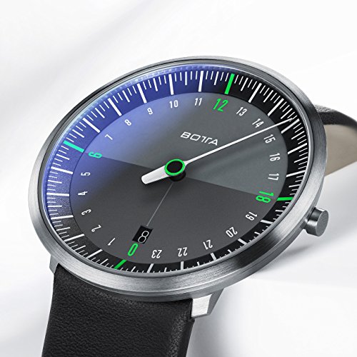 Botta-Design UNO 24 NEO Armbanduhr mit 24-Stunden-Anzeige