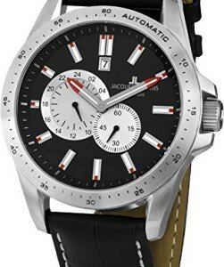 Jacques Lemans Herren-Armbanduhr XL Liverpool Automatic Analog Automatik Leder 1-1775A