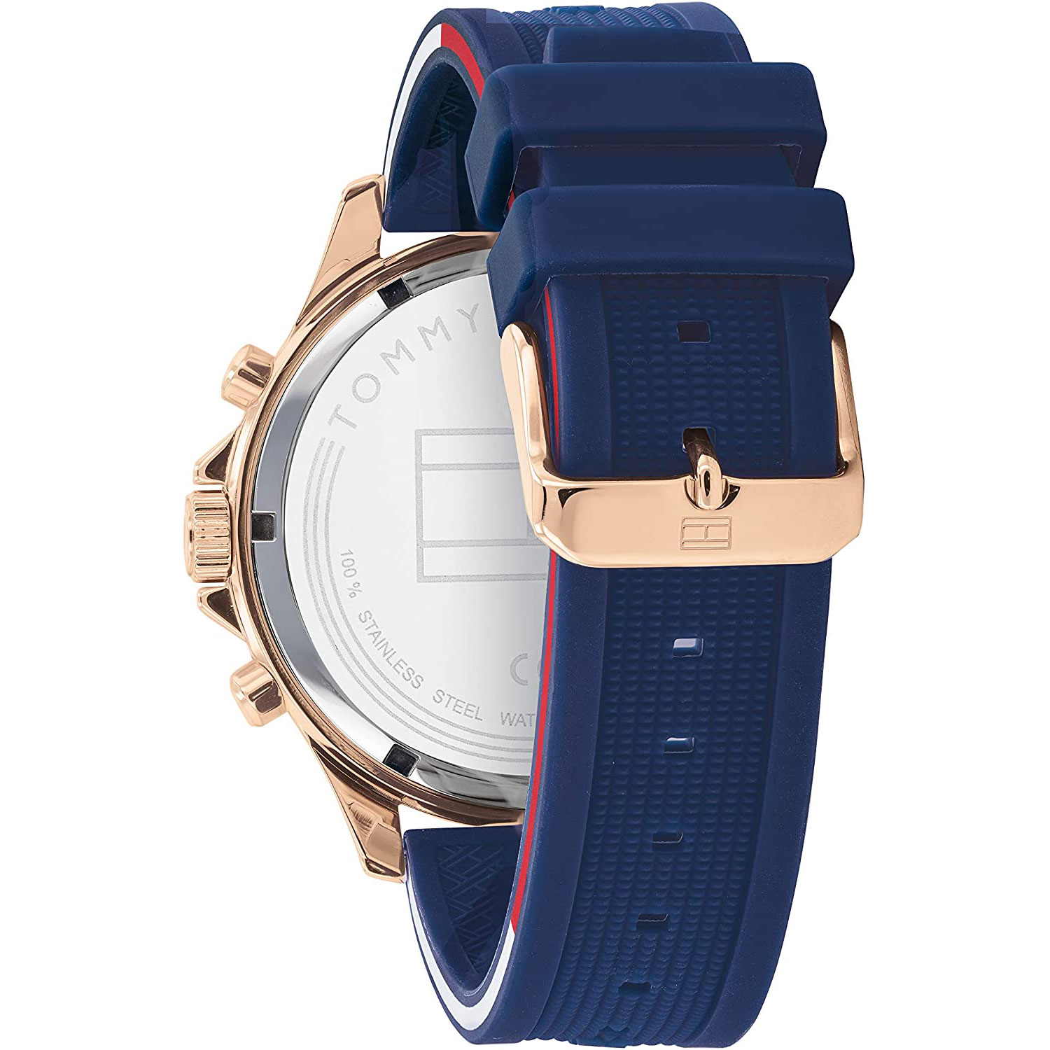 Tommy Hilfiger und 1791778 Armbanduhr ⭐ Roségold Blau